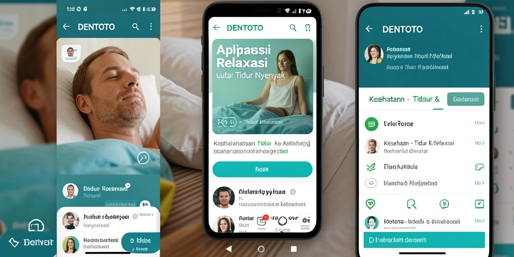 Antarmuka DENTOTO yang intuitif untuk relaksasi dan tidur.
