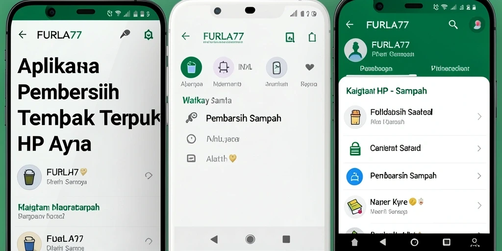 Antarmuka FURLA77 yang intuitif untuk pembersihan sampah.