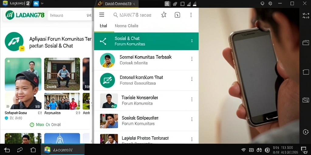 Tampilan antarmuka Forum Komunitas <strong>LADANG78</strong> yang menarik dan interaktif.