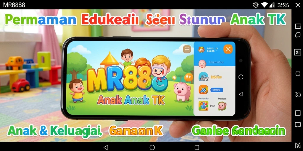 Tampilan antarmuka colorfull dan menarik untuk anak-anak.