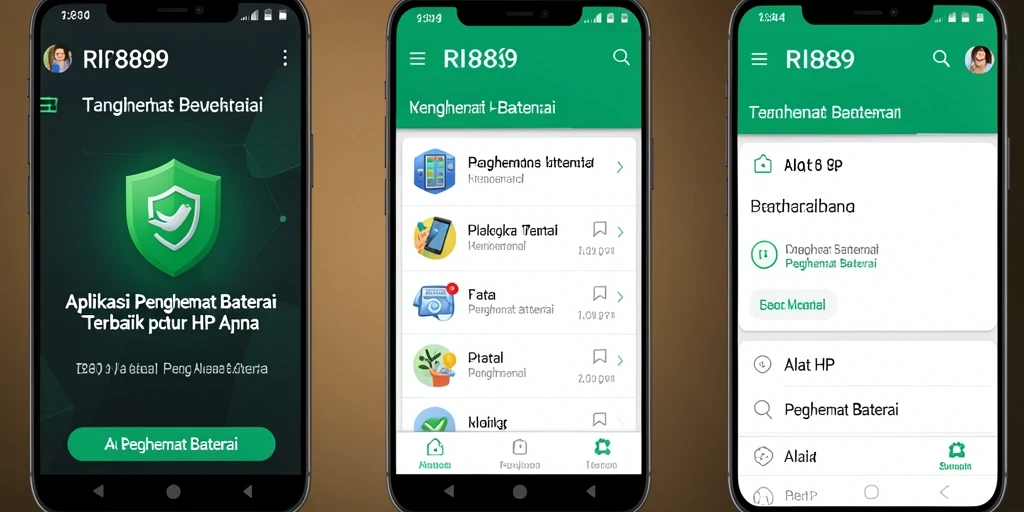 Antarmuka aplikasi RI889 yang intuitif dan mudah digunakan.