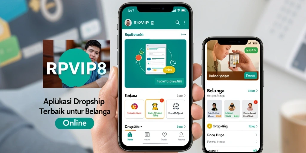 Tampilan antarmuka RPVIP8 yang menarik dan fungsional untuk Dropship.