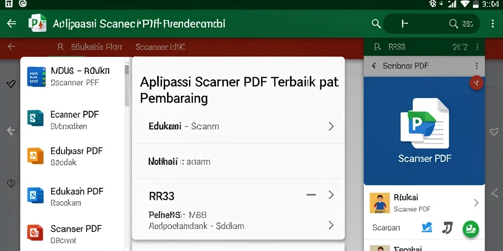 Antarmuka pengguna RR33 yang intuitif untuk pemindaian PDF.